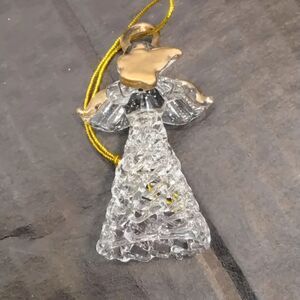 Elegant Gold and Silver Angel Ornament